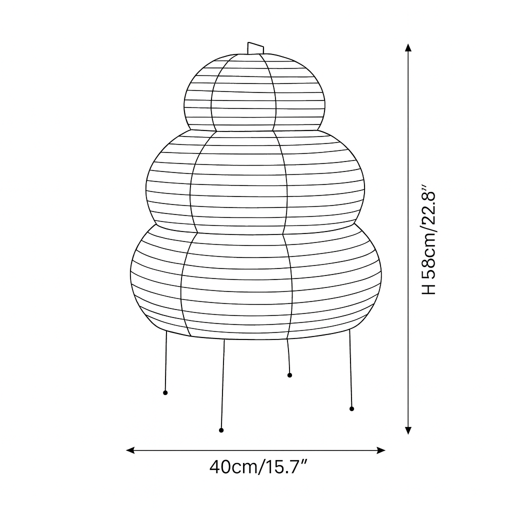 ELVA | LAMPE EN PAPIER JAPONAISE